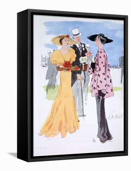 Fashion Illustration, 1935-null-Framed Stretched Canvas