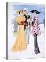 Fashion Illustration, 1935-null-Stretched Canvas