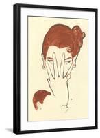 Fashion Illustration Drawing-null-Framed Art Print