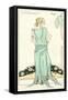 Fashion Illustration for Paquin-null-Framed Stretched Canvas