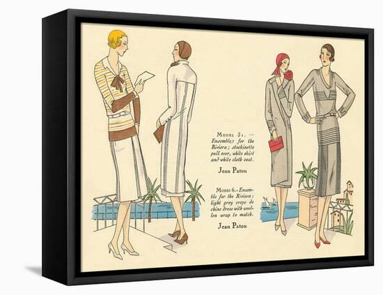 Fashion Illustration, Jean Patou-null-Framed Stretched Canvas