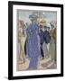 Fashion Illustration of Cheruit's Beach Dress by Pierre Brissanol-Stapleton Collection-Framed Giclee Print