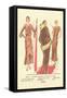 Fashion Illustration, Three Dresses-null-Framed Stretched Canvas