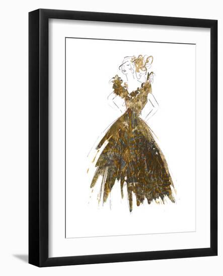 Fashion in Gold I-Patricia Pinto-Framed Art Print