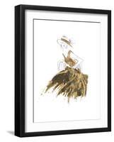 Fashion in Gold II-Patricia Pinto-Framed Art Print