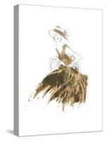 Fashion in Gold II-Patricia Pinto-Stretched Canvas