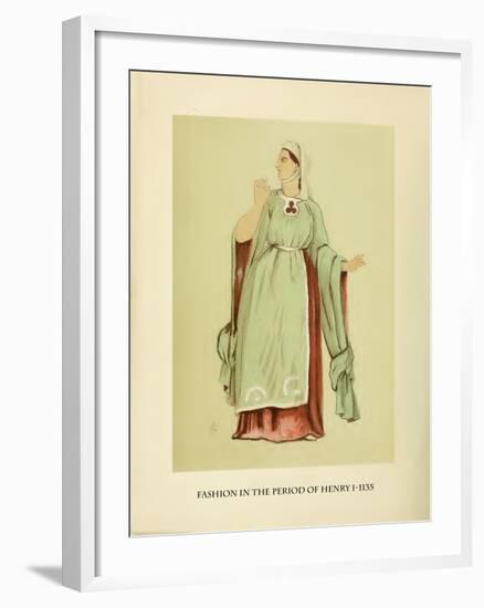 Fashion in the Period of Edward I-Lewis Wingfield-Framed Art Print