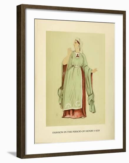 Fashion in the Period of Edward I-Lewis Wingfield-Framed Art Print