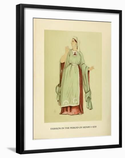 Fashion in the Period of Edward I-Lewis Wingfield-Framed Art Print