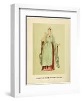 Fashion in the Period of Edward I-Lewis Wingfield-Framed Art Print