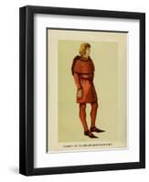 Fashion in the Period of Edward I-Lewis Wingfield-Framed Art Print