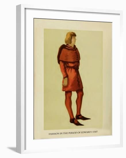 Fashion in the Period of Edward I-Lewis Wingfield-Framed Art Print