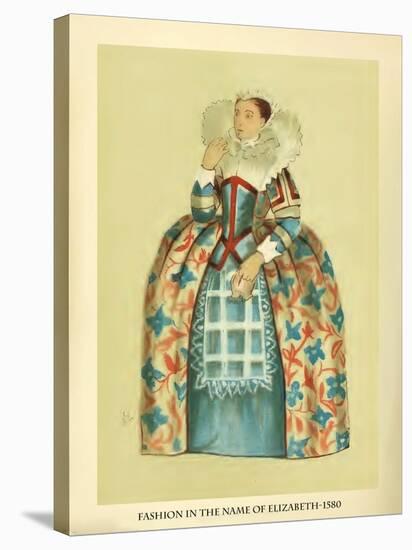 Fashion in the Period of Elizabeth-Lewis Wingfield-Stretched Canvas