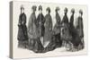 Fashion, Ladies Costumes for Autumn and Winter, 1876, UK-null-Stretched Canvas