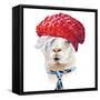 Fashion Llama-Lanie Loreth-Framed Stretched Canvas