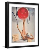 Fashion Magazine - Summer Beauty Issue - Vintage Magazine Cover 1941-Horst P. Horst-Framed Art Print