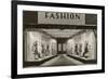 Fashion, Manikins in Windows-null-Framed Art Print