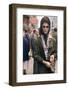 Fashion Model Brigitte Wasserman Walks Along 7th Avenue, New York, New York, 1960-Walter Sanders-Framed Photographic Print