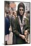Fashion Model Brigitte Wasserman Walks Along 7th Avenue, New York, New York, 1960-Walter Sanders-Mounted Photographic Print