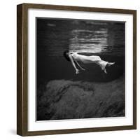 Fashion Model Floating In Water, 1947-Science Source-Framed Giclee Print