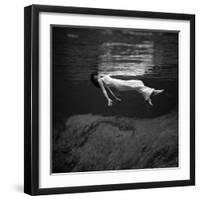 Fashion Model Floating In Water, 1947-Science Source-Framed Giclee Print