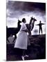 Fashion Model with Llamas, 1952-Science Source-Mounted Giclee Print