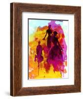 Fashion Models 3-Irina March-Framed Art Print