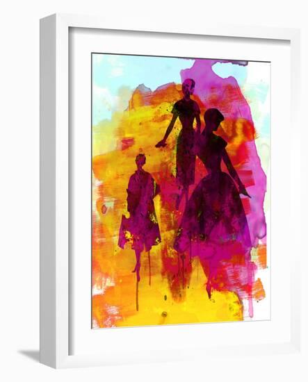 Fashion Models 3-Irina March-Framed Art Print