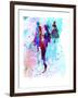 Fashion Models 7-Irina March-Framed Art Print