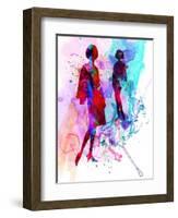 Fashion Models 8-Irina March-Framed Art Print