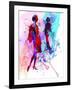 Fashion Models 8-Irina March-Framed Art Print