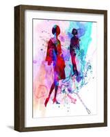 Fashion Models 8-Irina March-Framed Art Print