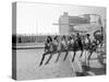 Fashion Models Wearing Swimsuits at the Eden Roc Swimming Pool-Lisa Larsen-Stretched Canvas