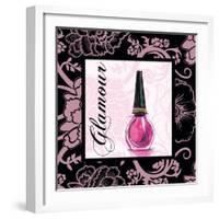 Fashion Pink Glamour - Nail Polish-Gregory Gorham-Framed Art Print