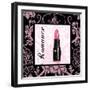 Fashion Pink Romance - Lipstick-Gregory Gorham-Framed Art Print