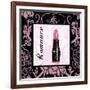 Fashion Pink Romance - Lipstick-Gregory Gorham-Framed Art Print