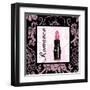 Fashion Pink Romance - Lipstick-Gregory Gorham-Framed Art Print