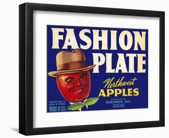 Fashion Plate Apples-null-Framed Giclee Print