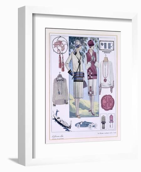 Fashion Plate, from La Femme Chic-null-Framed Giclee Print