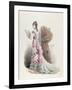 Fashion Plate of a Woman in Evening Dress and with a Fan, 1877-null-Framed Giclee Print