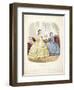 Fashion Plate Showing Ballgowns, Illustration from 'La Mode Illustree', 1864-null-Framed Giclee Print