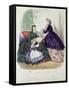 Fashion Plate Showing Clothes Designed by Madame Breant-Castel, from La Mode Illustree, 1864-Anais Toudouze-Framed Stretched Canvas