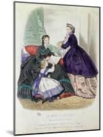 Fashion Plate Showing Clothes Designed by Madame Breant-Castel, from La Mode Illustree, 1864-Anais Toudouze-Mounted Giclee Print