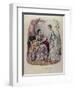 Fashion Plate Showing Ladies in Dresses Designed by Mme Breant-Castel and Looking at Photo Albums-French School-Framed Giclee Print