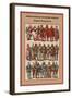 Fashion Plates of XV Century, Germany Knights in Shining Armor-Friedrich Hottenroth-Framed Art Print