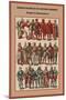 Fashion Plates of XV Century, Germany Knights in Shining Armor-Friedrich Hottenroth-Mounted Art Print