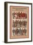 Fashion Plates of XV Century, Germany Knights in Shining Armor-Friedrich Hottenroth-Framed Art Print