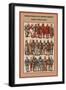 Fashion Plates of XV Century, Germany Knights in Shining Armor-Friedrich Hottenroth-Framed Art Print