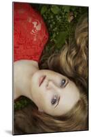 Fashion Portrait of Young Sensual Woman in Garden-heckmannoleg-Mounted Photographic Print