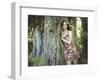 Fashion Portrait of Young Sensual Woman in Garden-heckmannoleg-Framed Photographic Print